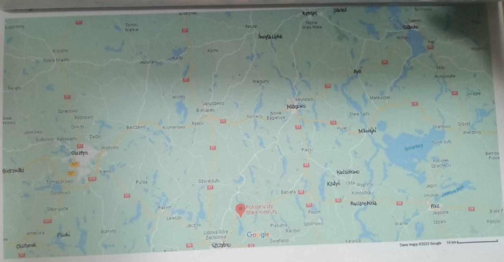 Pokoje U Izy Stare Kiejkuty Szczytno  Exterior photo